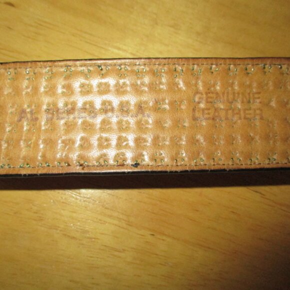 AL BERES USA Black Studded Leather Belt 32 main image 5